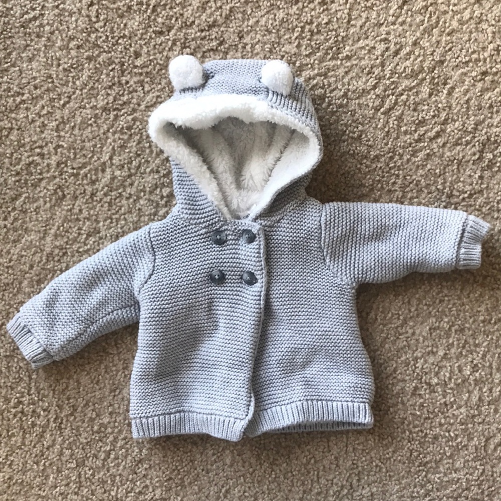 Carter’s Gray Faux Fur Lined Sweater